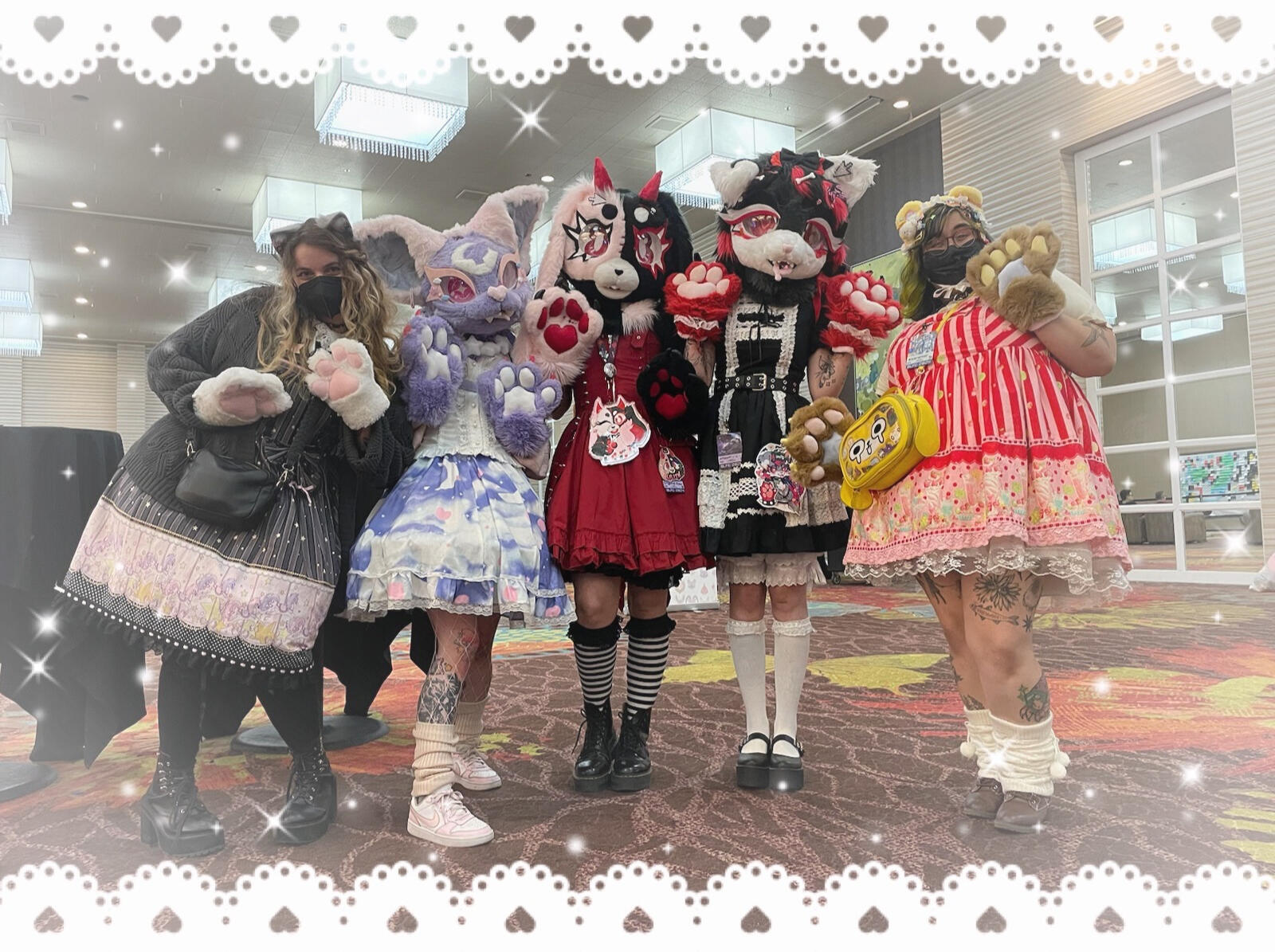 friends! noon is my creation, middle is cryptidpaw's lilith, and whippit (right side) is a collab between me, cryptidpaw and whippit_puppycat