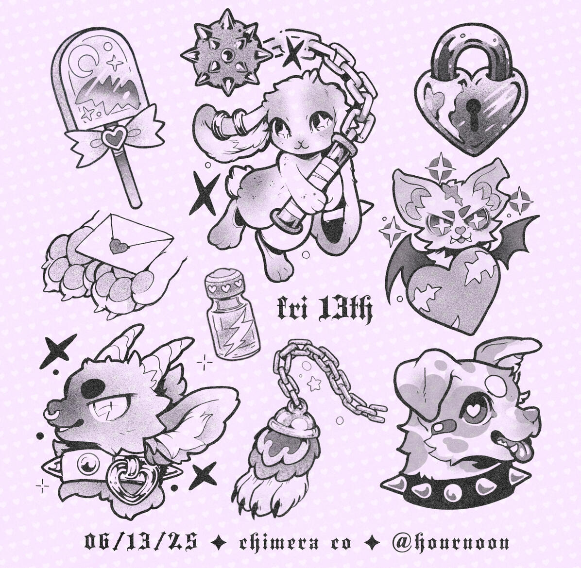 fri 13th - $100-200 depending on design. can color for +$50-100