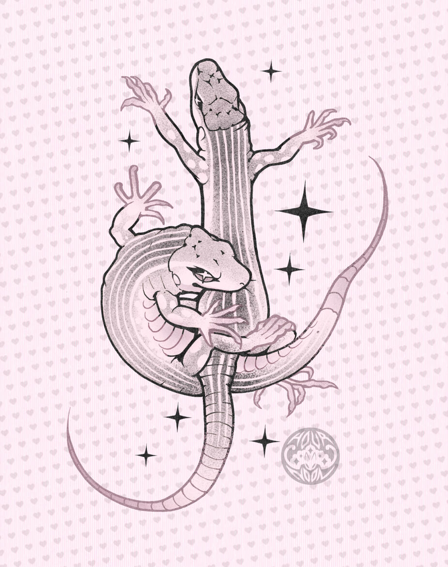 LESBIAN LIZARDS - $250+ color